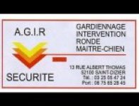 A G I R - SÉCURITÉ GARDIENNAGE SURVEILLANCE PROTECTION INTERVENTION RONDE SAINT DIZIER 52100 - HAUTE MARNE - MARNE - MEUSE