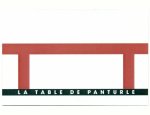 LA TABLE DE PANTURLE