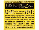 LIBRAIRIE HISTOIRE D'EN LIRE