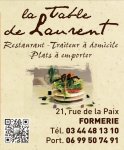 LA TABLE DE LAURENT