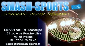 SMASH SPORTS LE BADMINTON PAR PASSION