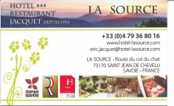 LA SOURCE JACQUET DEPUIS 1954 RESTAURANT HÔTEL FOURNIL