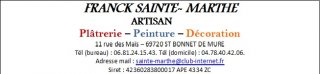 SAINTE MARTHE FRANCK