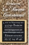 LE BARON GOURMAND