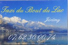 TAXI DU BOUT DU LAC