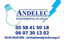 ANDELEC LACLAU  ELECTRICITE SOUSTONS