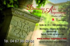 TRAITEUR-LOCATION DE SALLE-DU DOMAINE DE L'ARGENTIERE